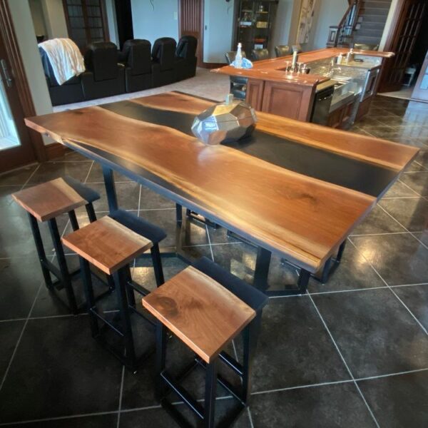 Premier PE04-Black Walnut River Bar Table