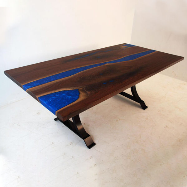 Designer PE09-Walnut Conference Room Table with Epoxy Rivers And Lakes - 图片 2