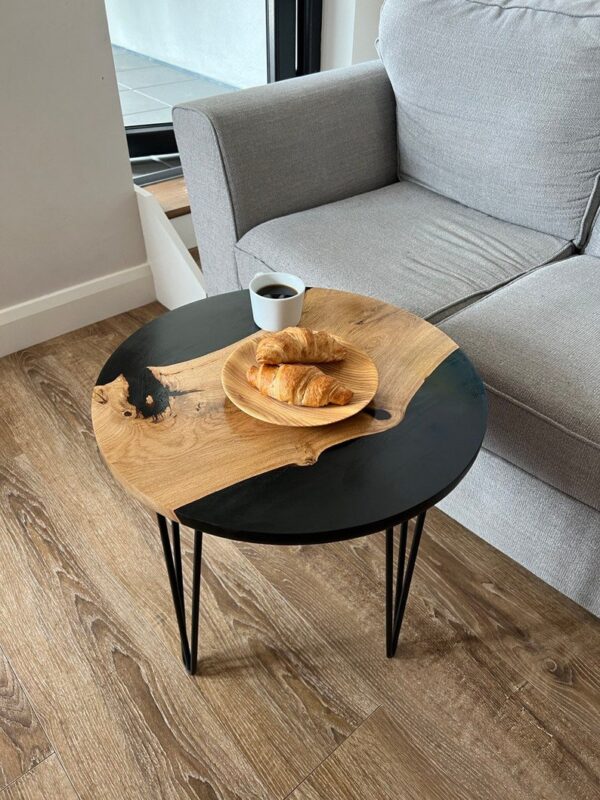 Artisan PE01-Black Matt Epoxy Resin Coffee Table - 图片 2