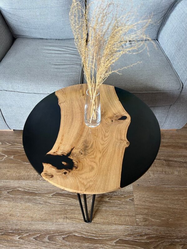 Artisan PE01-Black Matt Epoxy Resin Coffee Table - 图片 3